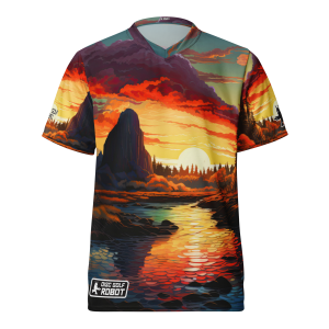 Disc Golf Nerd, Rooster Rock <br>Recycled unisex sports jersey