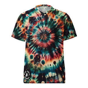 Black Peter Tie Dye <br>Recycled unisex sports jersey
