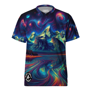 Starry Grand Teton<br>Recycled unisex sports jersey