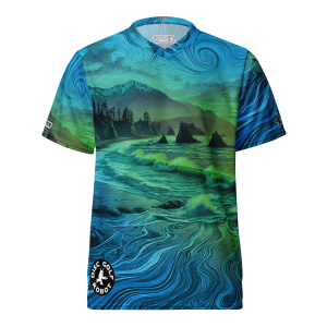 Olympic Peninsula Coast <br>Recycled unisex sports jersey